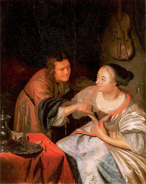 MIERIS, Frans van, the Elder Carousing Couple